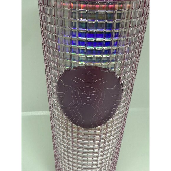 NEW Starbucks 2023 Iridescent Pink Venti Tumbler 24oz | Cold Cup with Straw - Picture 2 of 7